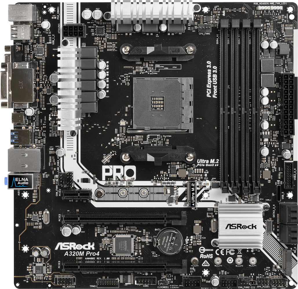 Asrock a320m pro4 f обзор